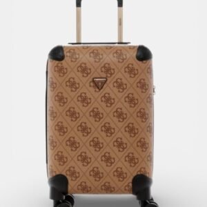 Brown logo berta 45cm suitcase