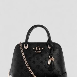 Black logo dita dome satchel bag
