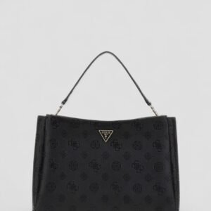 Black logo tisha large girlfriend satchel bag