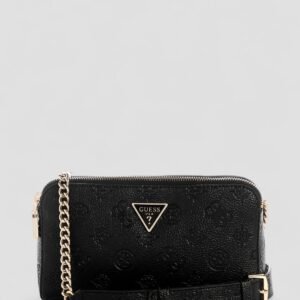 Black logo cresidia ii status crossbody bag