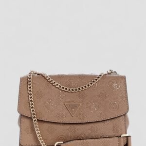Brown logo cresidia ii convertible crossbody flap bag