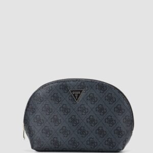 Black logo zamira dome pouch