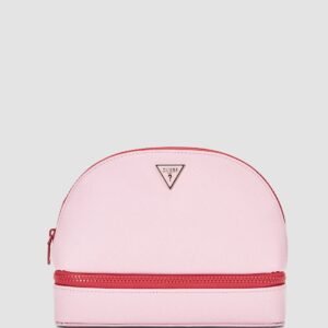 Pink dome vanity cosmetic pouch