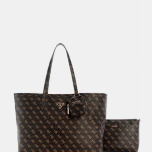 Brown logo power play large tech tote