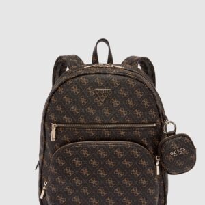 Brown logo power play backpack