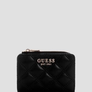 Black giully zip around card case