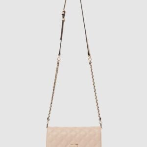Beige giully crossbody organiser bag