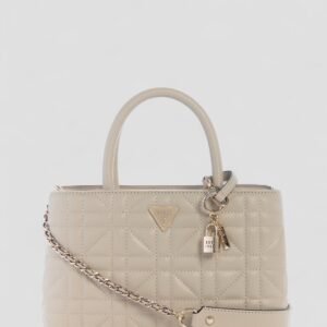 Beige edita elite satchel bag