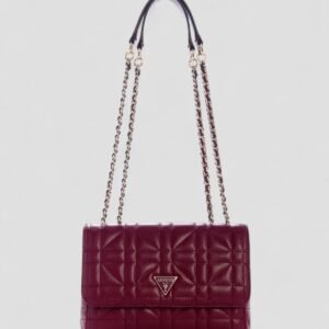 Red edita convertible crossbody flap bag