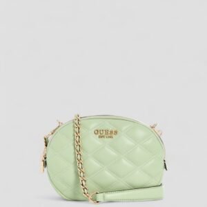 Green tamsin double zip crossbody bag