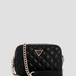 Black giully camera crossbody bag