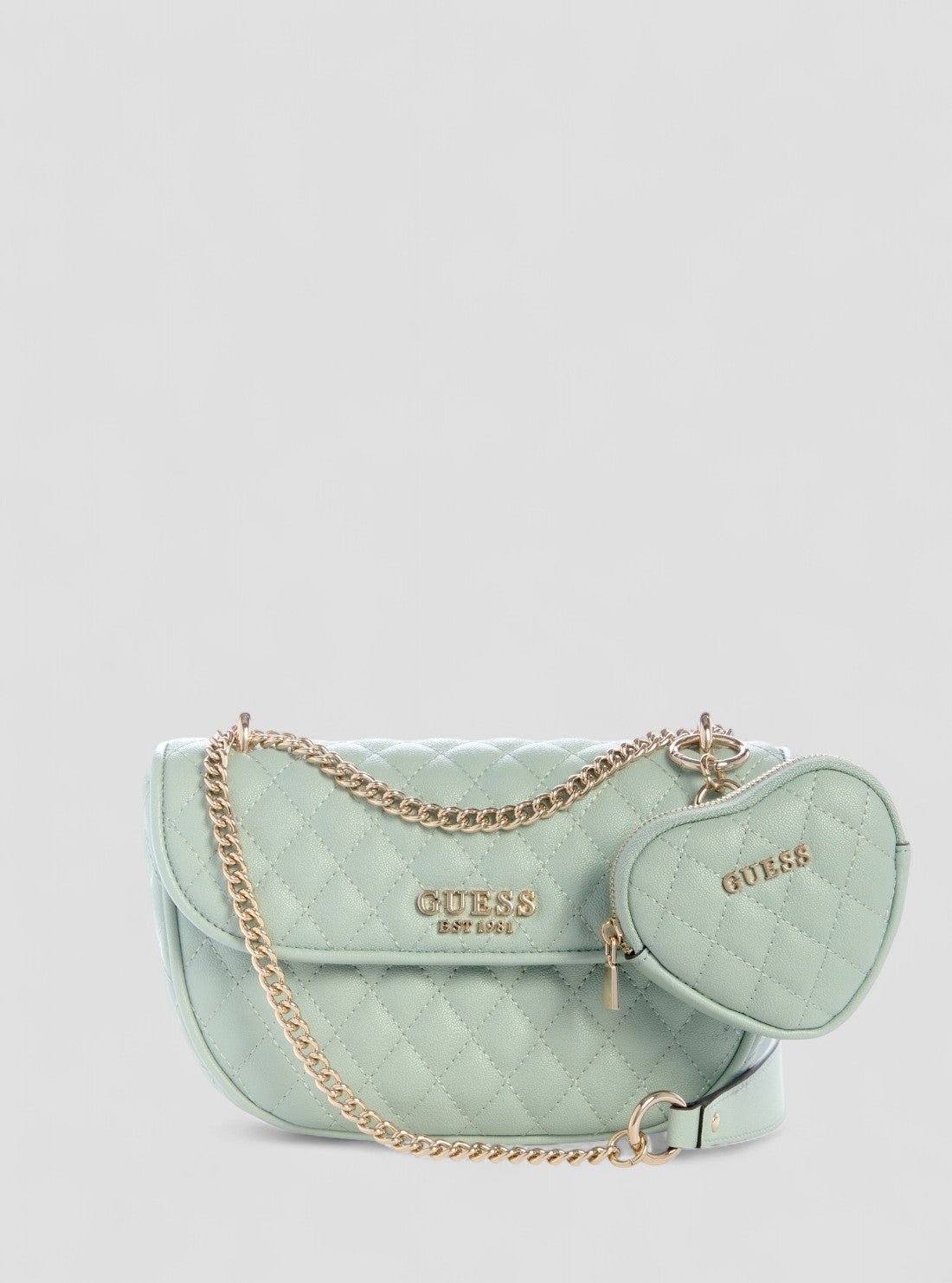 Green atabey convertible crossbody flap bag