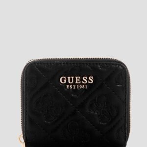 Black adelasia small zip around wallet