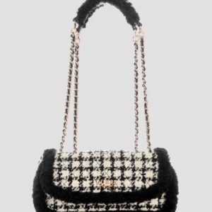 Black multi cristi convertible crossbody flap bag