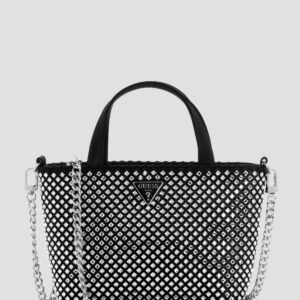 Black tasmin mini tote bag