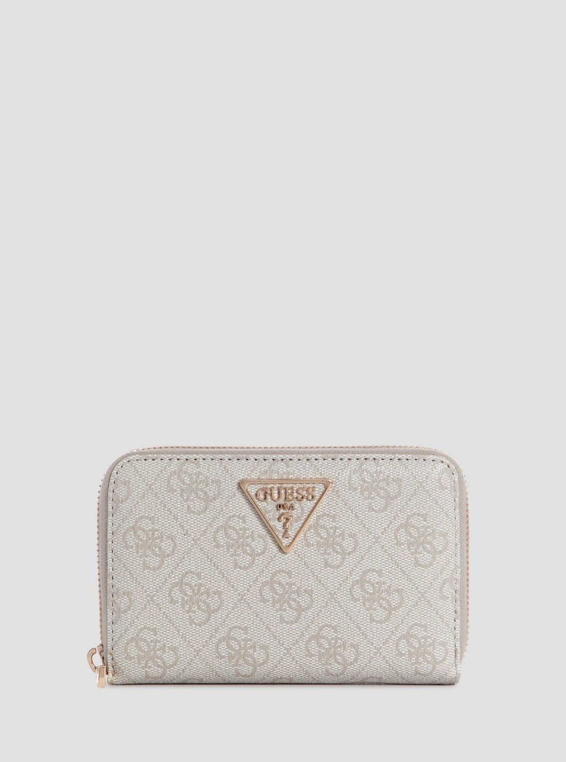 Bone logo laurel ii medium zip around wallet