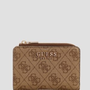 Brown logo laurel card case