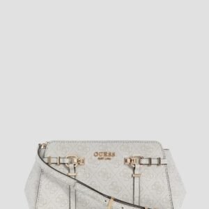 White logo leona girlfriend crossbody bag