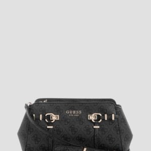 Black logo leona girlfriend crossbody bag