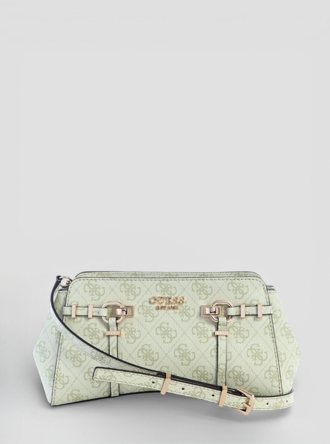 Green logo leona girlfriend crossbody bag
