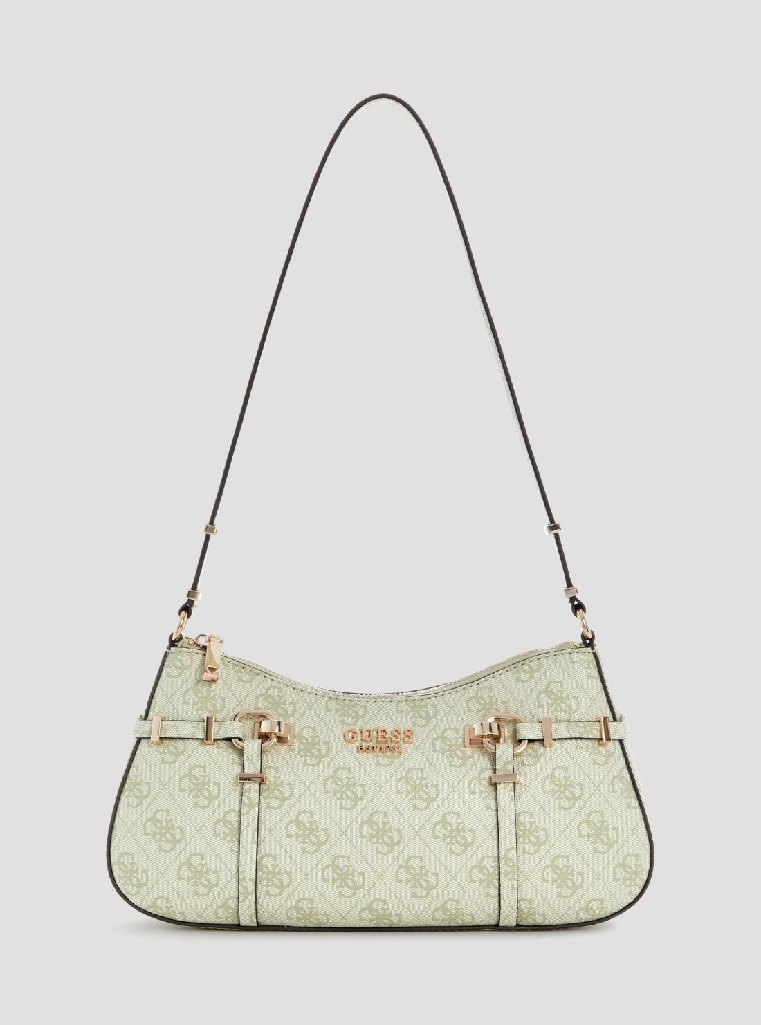 Green logo leona shoulder bag