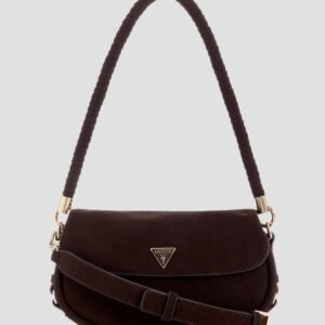 Dark brown danya flap shoulder bag