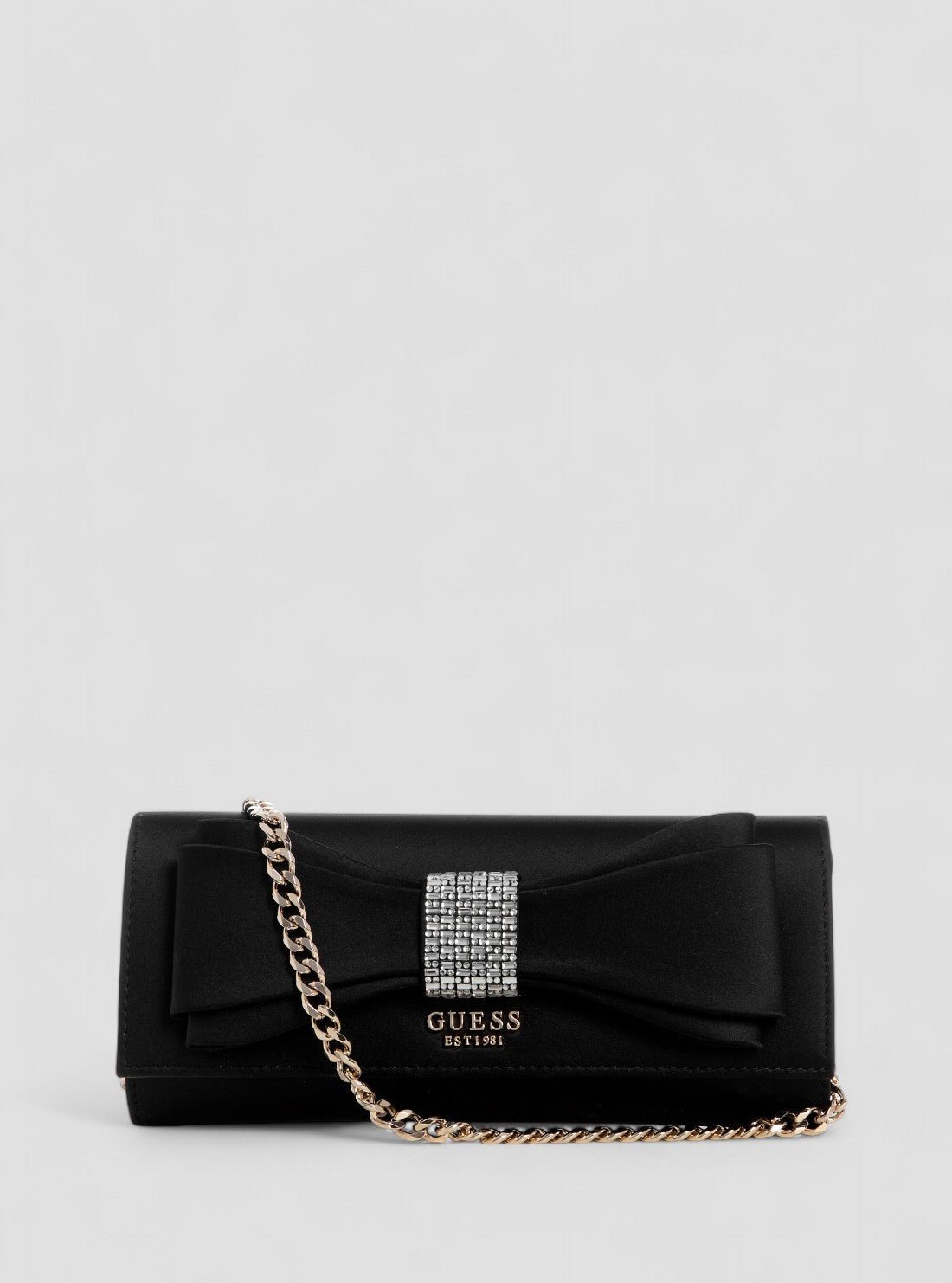 Black elsie clutch bag