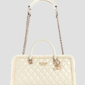 White cristi shoulder satchel bag