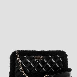 Black cristi top zip crossbody mini bag