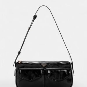 Black waldena small top zip shoulder bag