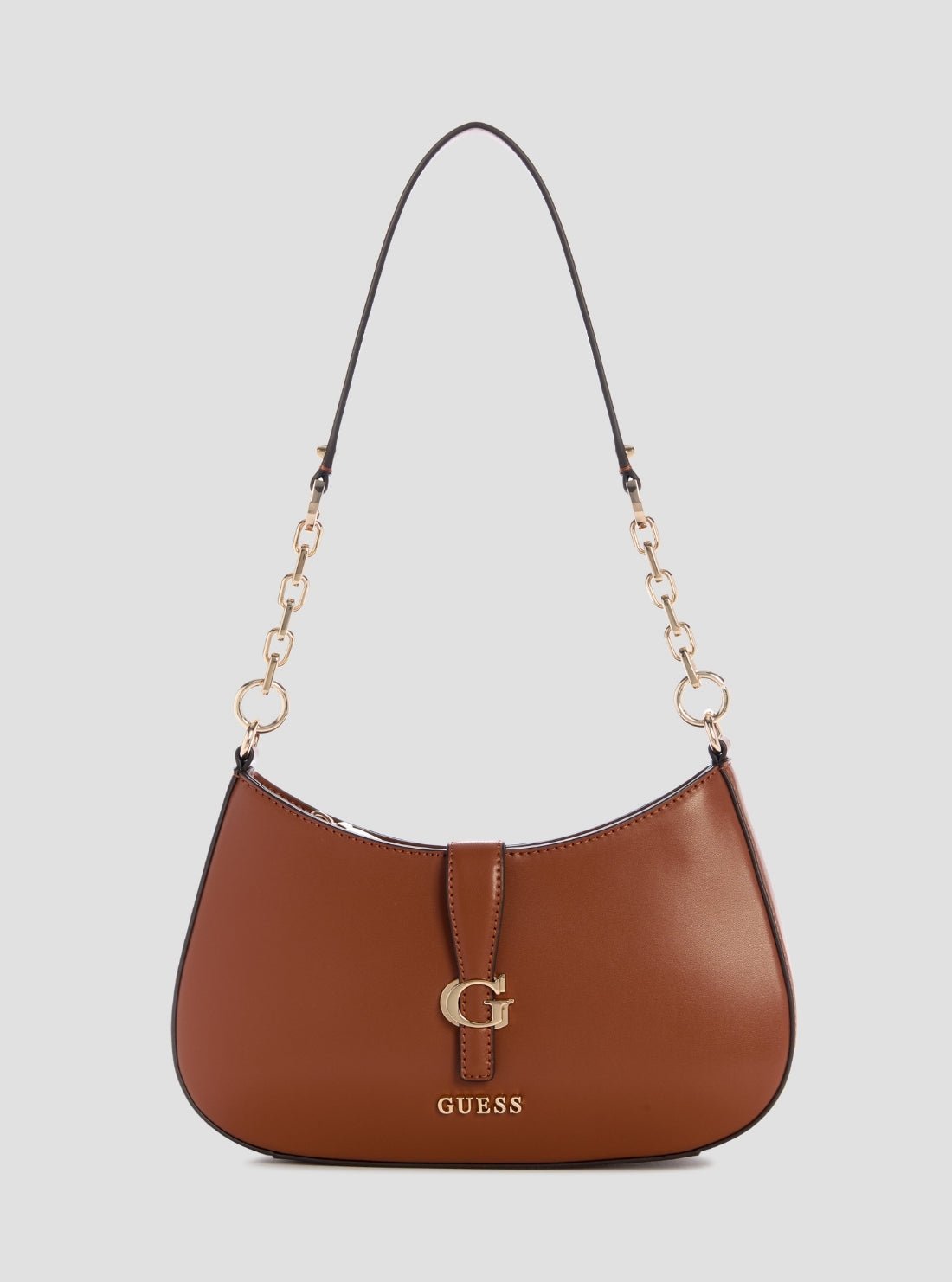 Brown carrie top zip shoulder bag