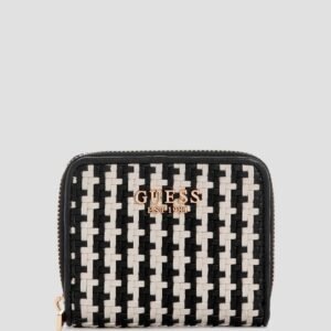 Black multi mirema small zip around wallet