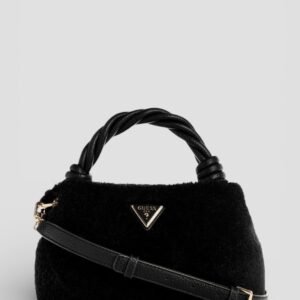 Black shaida top handle crossbody bag