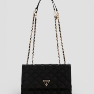Black giully 2 convertible flap bag