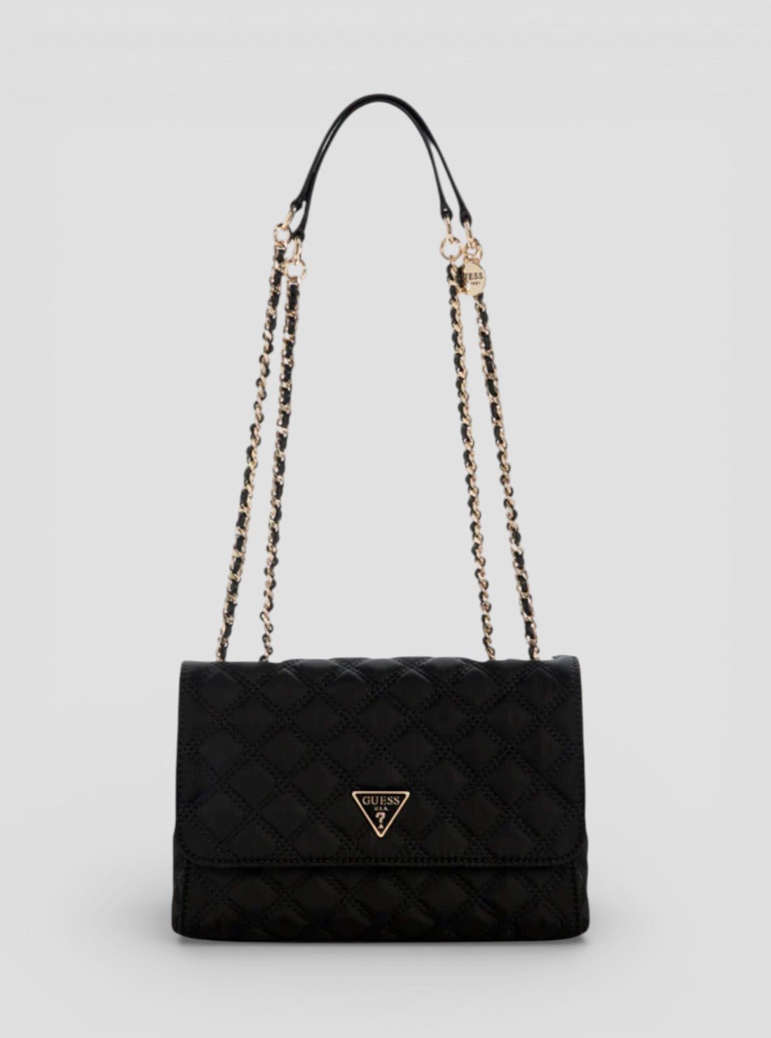 Black giully 2 convertible flap bag