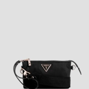Black latona mini top zip bag