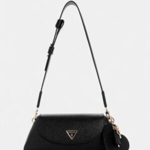 Black bolena flap shoulder bag