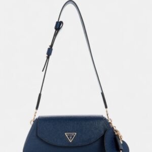 Blue bolena flap shoulder bag