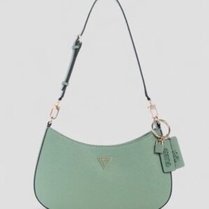 Green noelle top zip shoulder bag