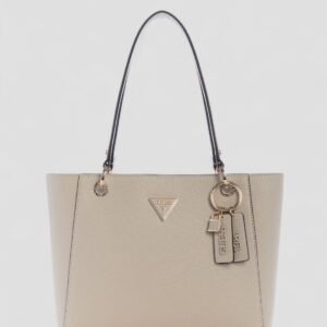 Beige noelle small tote bag