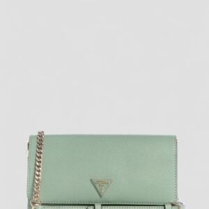 Green noelle crossbody flap organiser bag