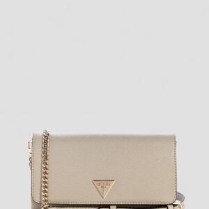 Beige noelle crossbody flap organiser bag