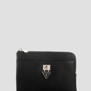 Black patsie key ring pouch