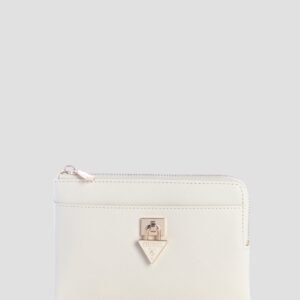 White patsie key ring pouch