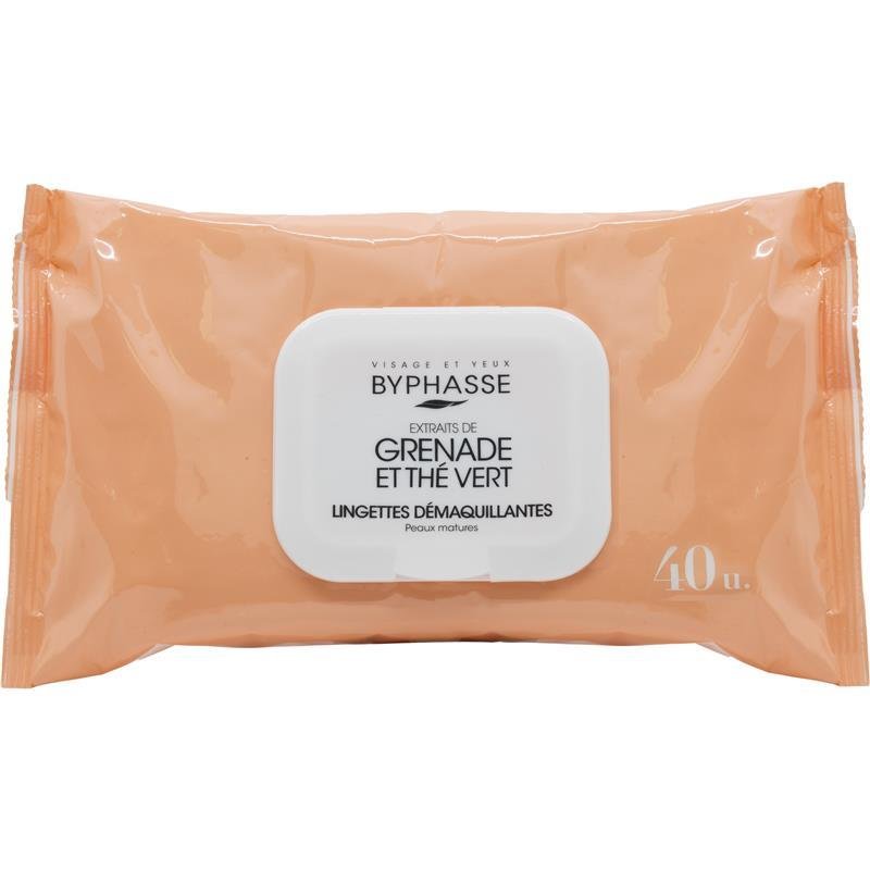 Byphasse Makeup Remover Wipes Mature Skin 40 Wipes