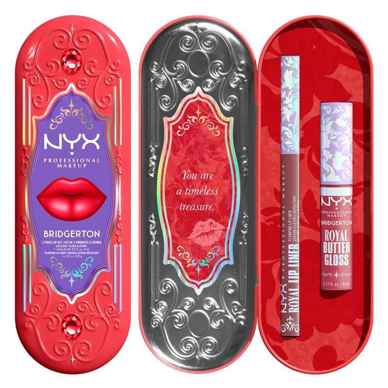NYX Bridgerton 2 Piece Lip Kit Peony Passion & Cupid's Secret