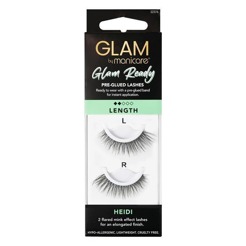 Glam By Manicare Glam Ready Pre-Glued Heidi Lashes Length