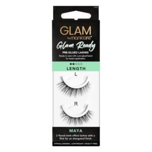 Glam By Manicare Glam Ready Pre-Glued Maya Lashes Length