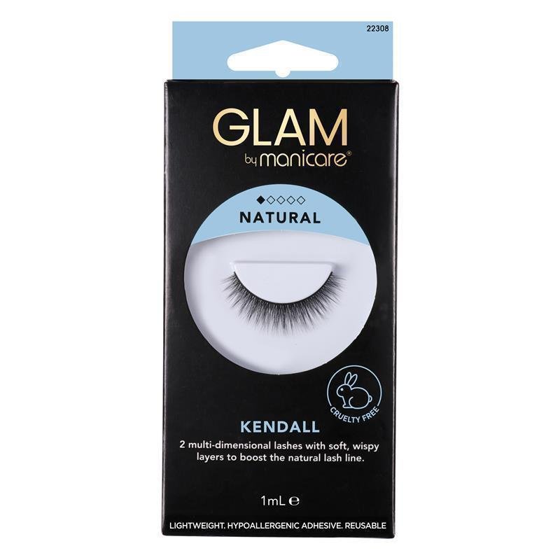 Glam By Manicare Kendall Lashes Natural