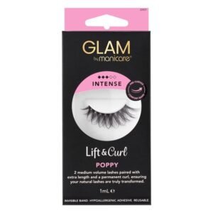 Glam By Manicare Lift & Curl Poppy Lashes Intense